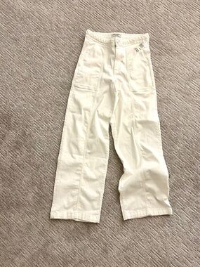 New Scotch & Soda Women's White jeans Size 31 High waist Wide leg